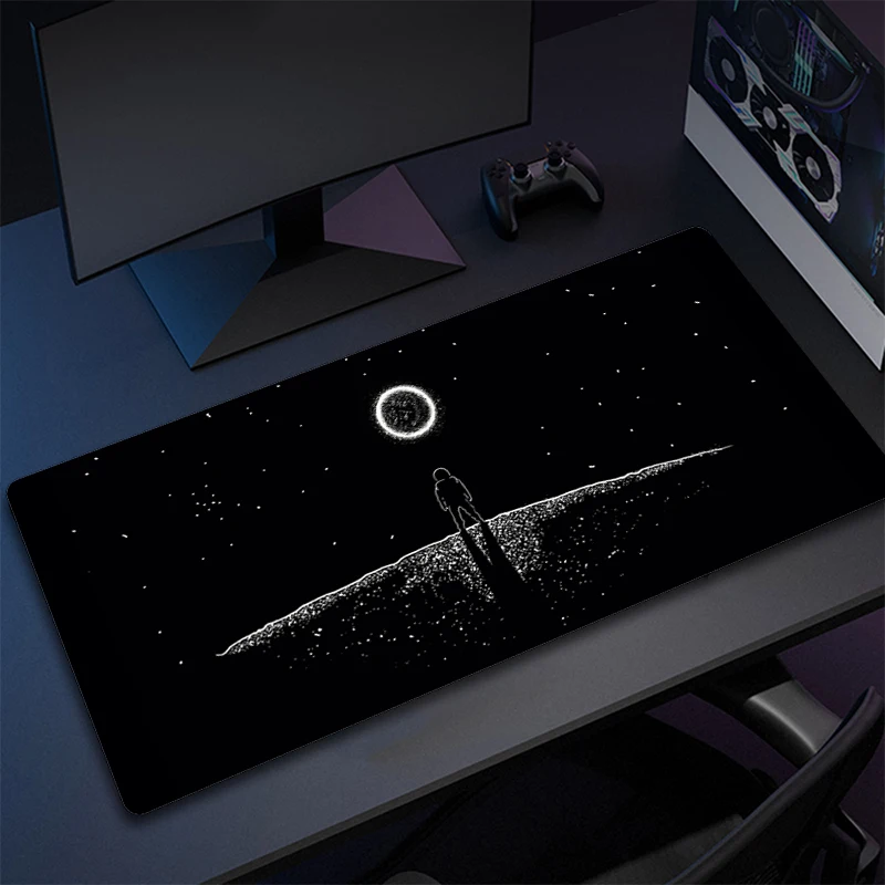 Large Gaming Mouse Pad XXL Astronaut Non-Slip Rubber Big Mousepad Gamer Computer Laptop Office Mouse Mat Extend Desk Mat Pads