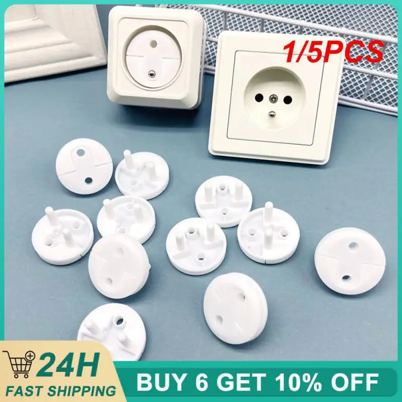 1/5PCS Plug Protective Cover Anti Electric Shock Plugs Protector With Handle Kids Sockets Cover Plugs