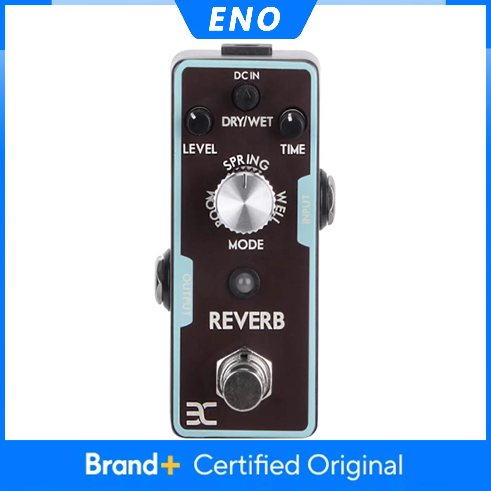 

Гитарная педаль эффектов ENO Reverb Block с 3 режимами реверберации: Pring Hall, Deep Well. Мини-педаль для электрогитары. Аксессуары для электрогитар.