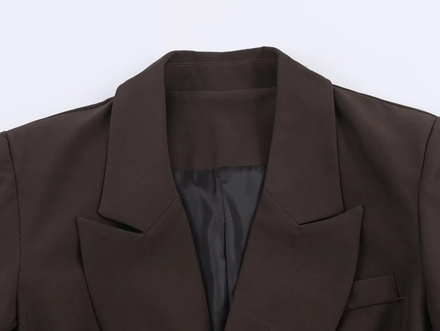 เสื้อเบลเซอร์ KONDALA แบบกระดุมสองแถว สไตล์วินเทจ สำหรับผู้หญิง สีน้ำตาล ดีไซน์หรูหรา ปี 2026 แฟชั่นทันสมัย เหมาะสำหรับใส่ทำงานในฤดูใบไม้ผลิ