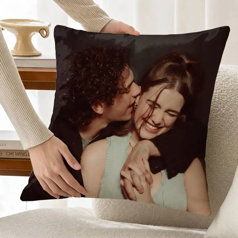 Off-Campus Garrett Graham Hannah Wells Custom Double Sided Print Square Pillow Cushion Cover