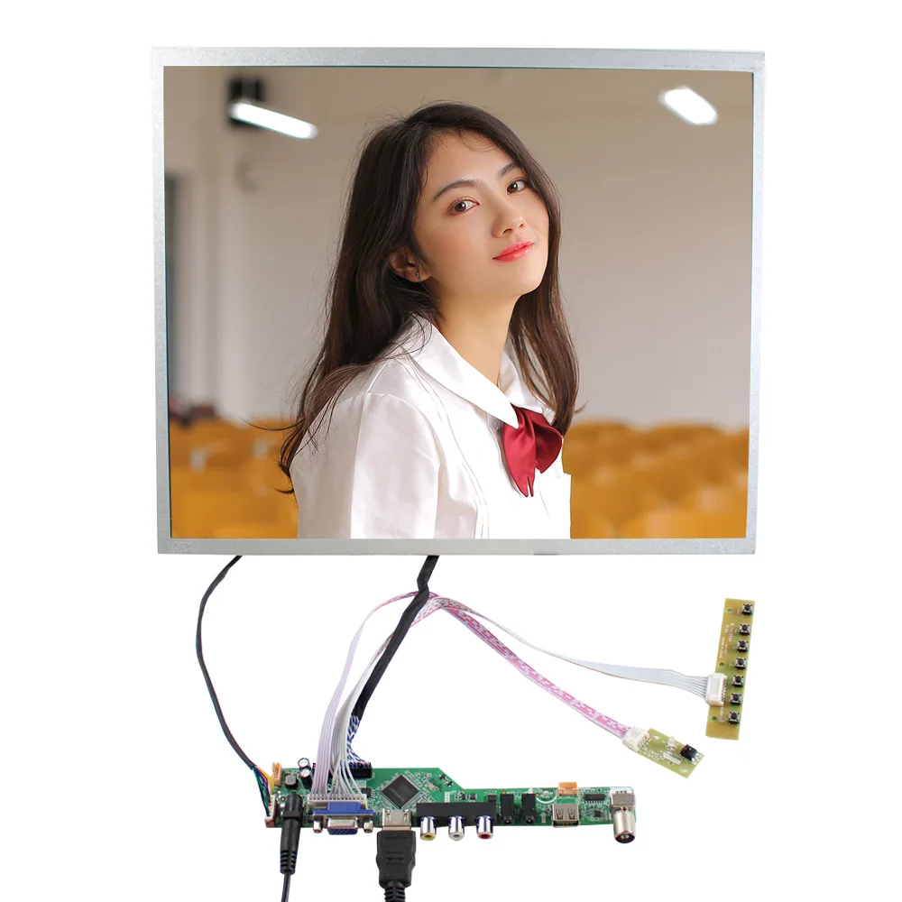 LVDS TFT LCD 스크린 및 TV HD MI USB VGA AV RF 보드, 17 인치, G170ETN02.0, 1280x1024, 30 핀