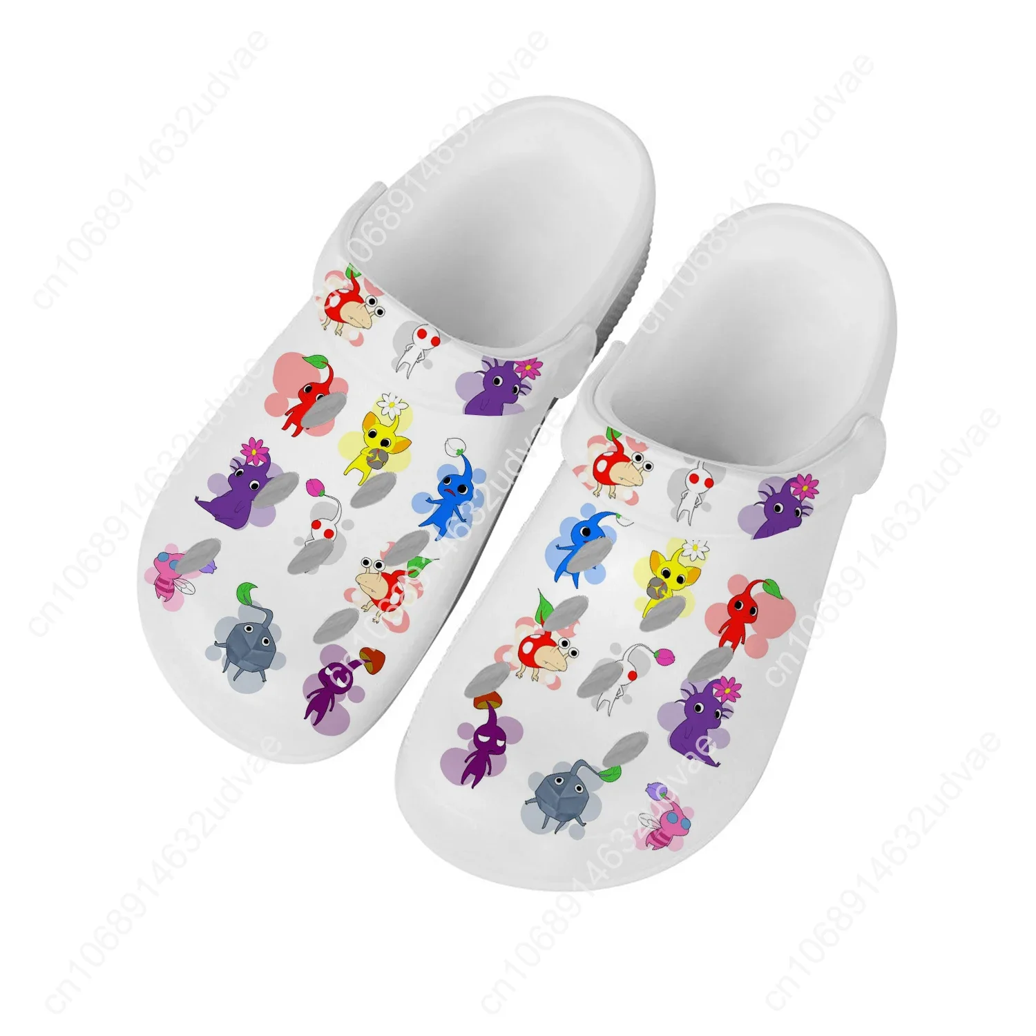 ピクミンサンダル男性女性ティーンエイジャーファッションウォーターシューズ人気ゲームガーデン通気性快適ビーチカスタムスリッパ