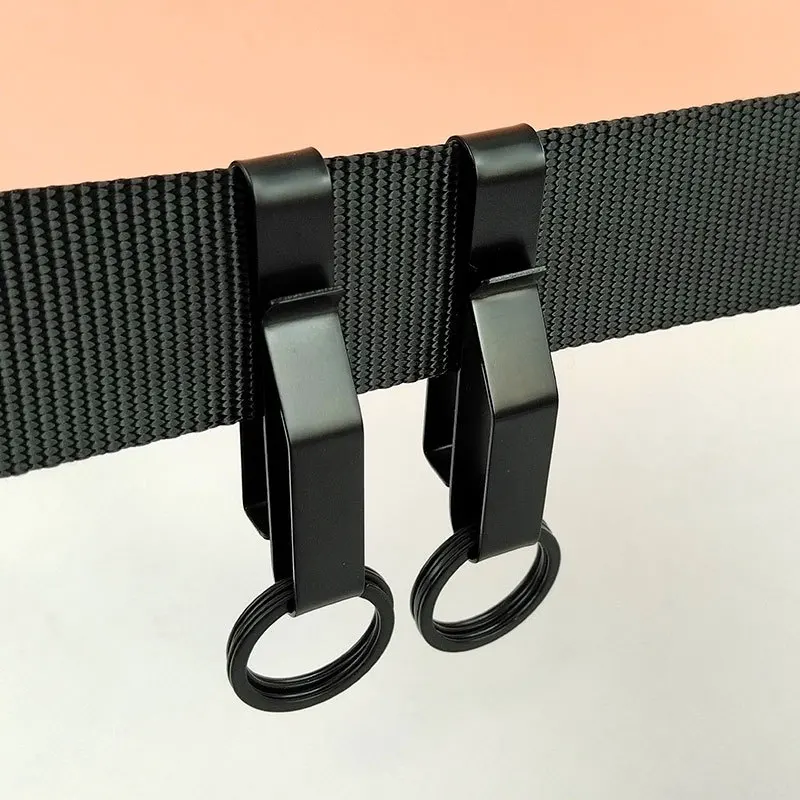 Llaveros tácticos de acero al manganeso para coche, para hombres, con clip para llaves de ropa de trabajo, para cinturón de exterior, llaveros desmontables, venta al por mayor de herramientas.