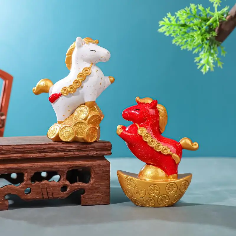 Vintage paard standbeeld dierenriem paard sculptuur Feng Shui collectie kristal licht paard zon Catcher ornament Home Desktop Decor