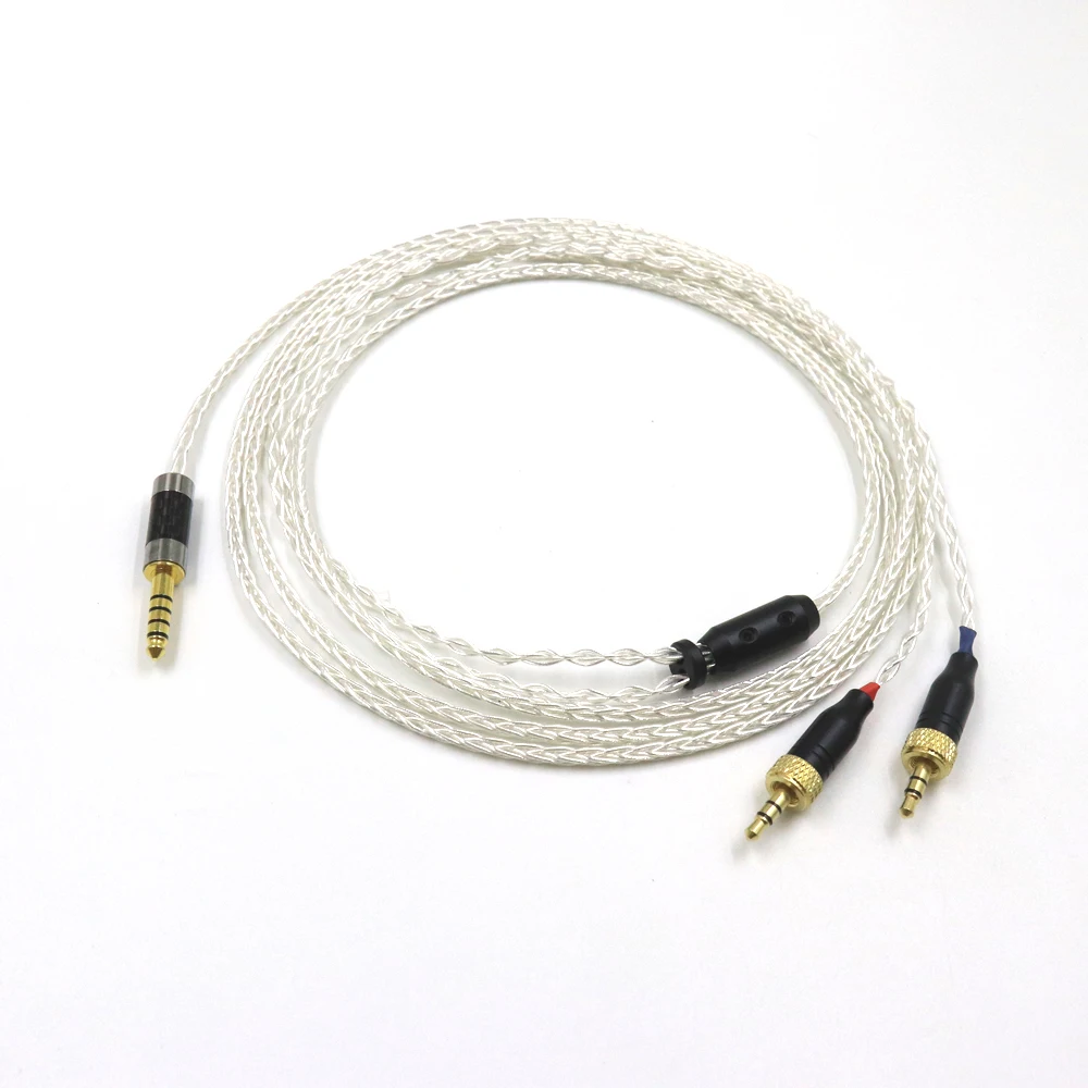 

HiFi 2.5mm 4.4mm XLR 8 Core Silver Plated Earphone Cable For Sony MDR-Z1R MDR-Z7 MDR-Z7M2 With Screw To Fix