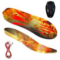 Winter Heated Insoles 2000mAh Remote Control Electric Heating Insoles Rechargeable Foot Warmer Warm Feet Treasure For Camping