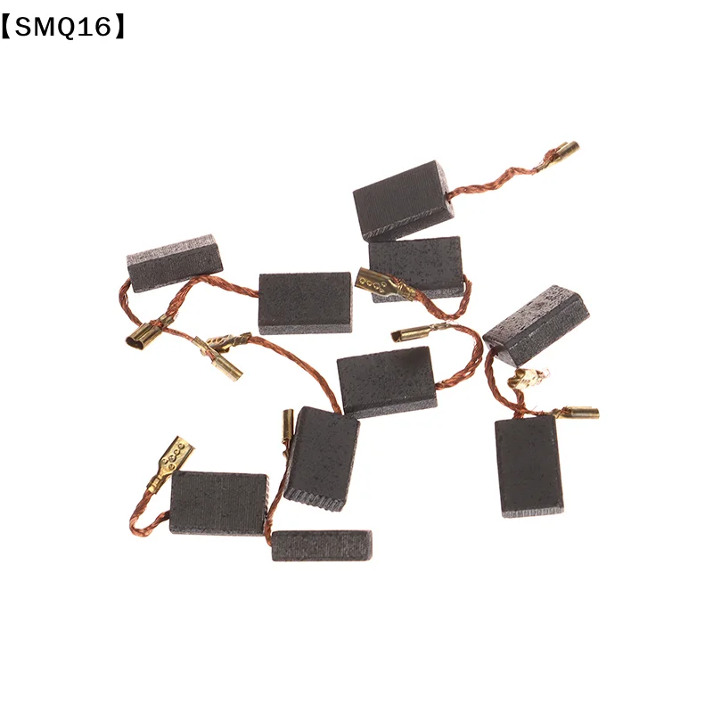 10Pcs 5*10*15mm 125 Motor Carbon Brush Angle Grinder Cutting Polishing Machine Accessories Electric Tool Carbon Brush【SMQ】