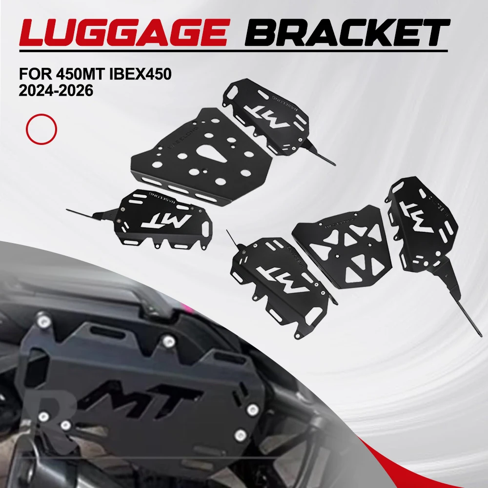 FOR CFMOTO 450MT IBEX450 2024-2025-2026 Rear Luggage Rack Side Bag Saddlebag Bracket Suitcase Support Top Box Shelf Trunk Rack