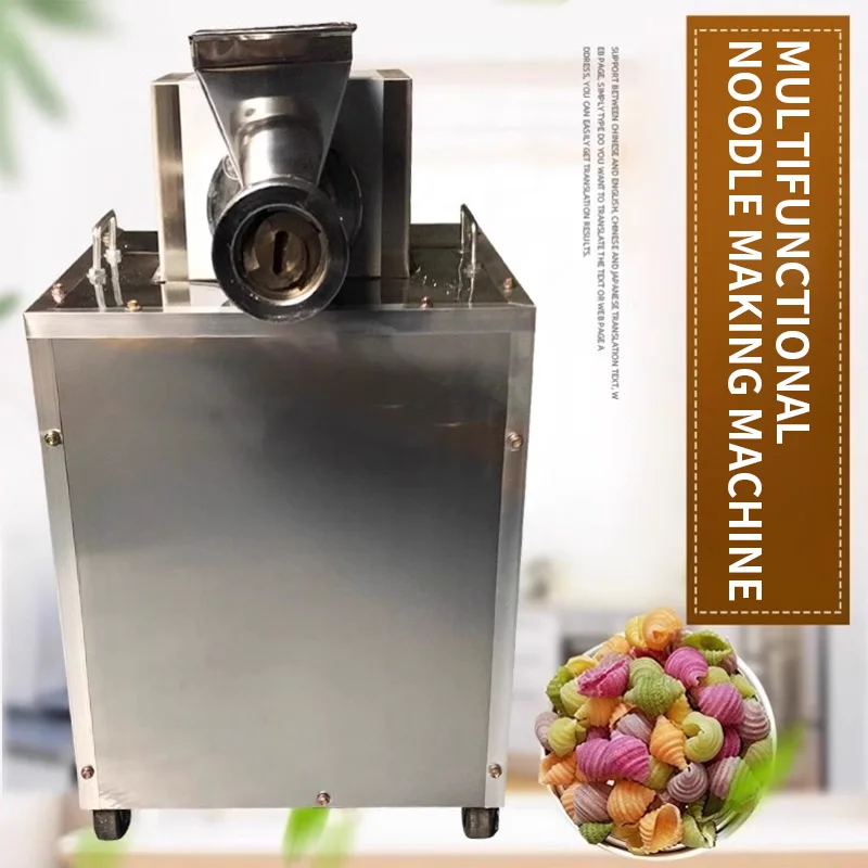 Máquina elétrica italiana para fazer macarrão, espaguete, concha, bucatini, tagliatelle, ditalini, máquina extrusora de macarrão