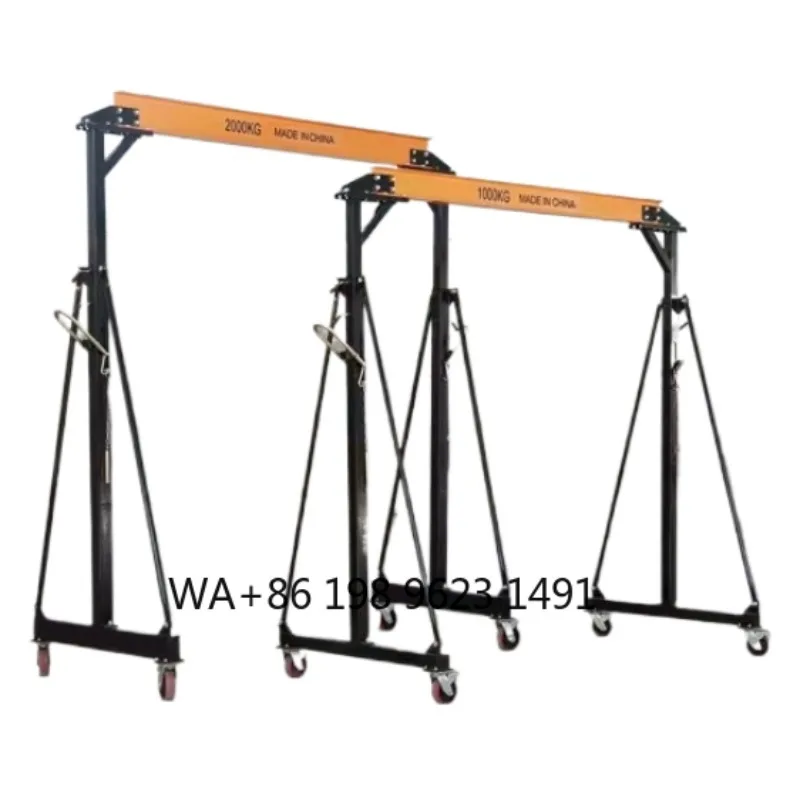 

Carbon Steel Mobile Gantry Crane Adjustable Height Mini Portable Lifting Equipment for Warehouse Construction Site