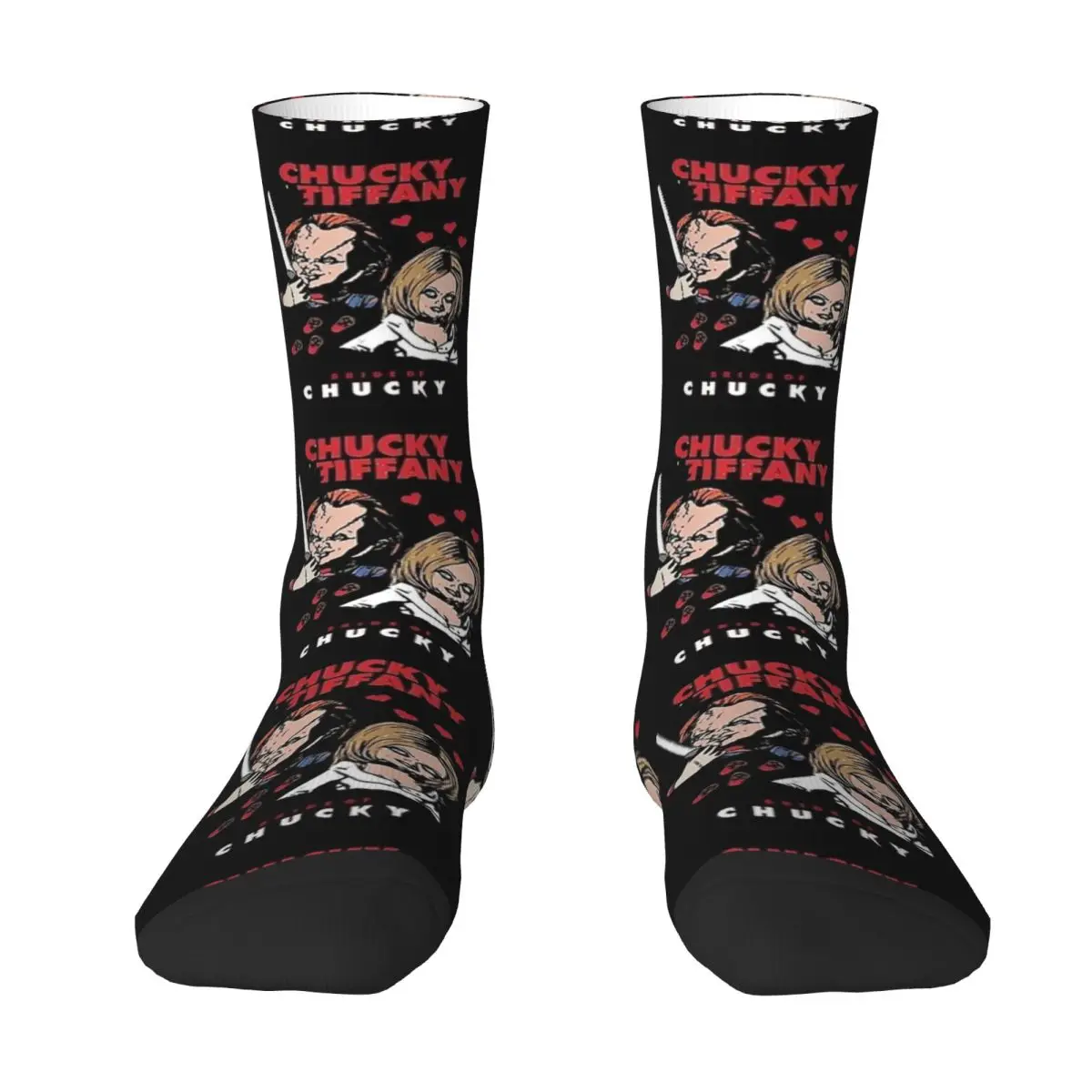 Chucky Tiffanys Stockings Bride of Chucky Design Casual Socks Autumn Anti Sweat Socks Men Running Quality Socks