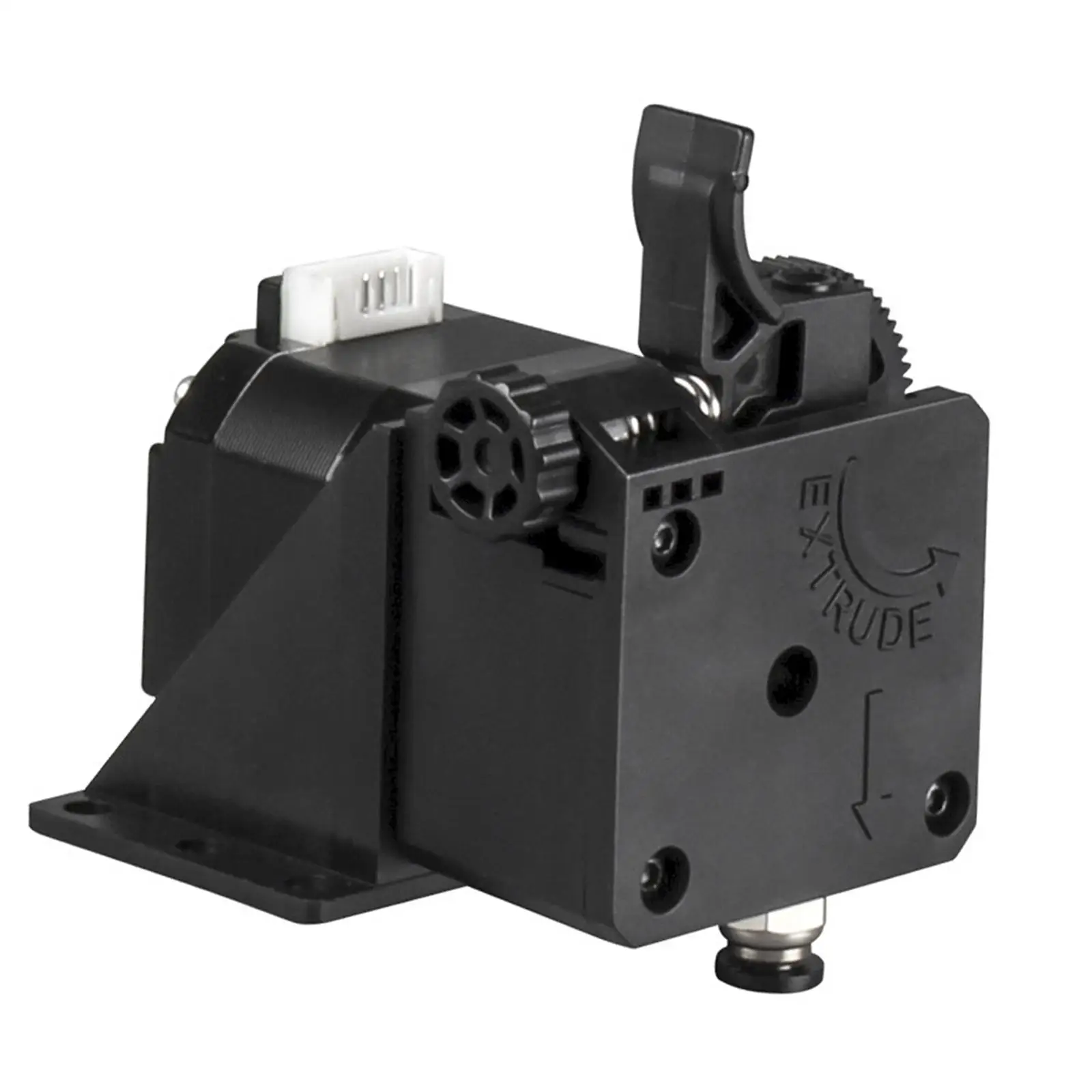 

3D Printer Extruder Plastic Kits, Driver Remote Printing Parts, Filament Wrench Screw Brass Feeding Wheel for Office