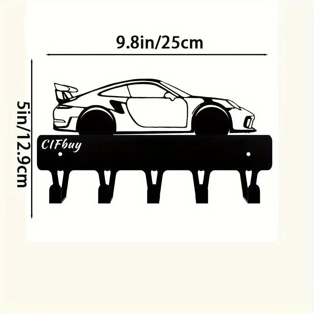 Sport Car Metal Wall Art, Boys And Girls Room Kindergarten Living Room Nursery Bedroom Decor Halloween Decor Iron Crafts
