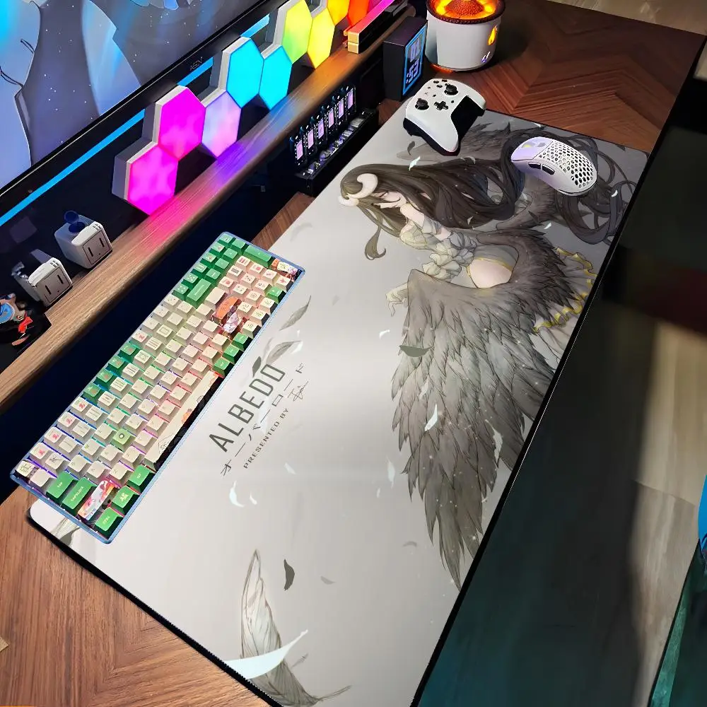 

OVERLORD Albedo Mouse Pad Large Rubber Tablepad PC Game Mousepad Laptop Desk Pad XXL Non-slip Computer Keyboard Mouse Mat