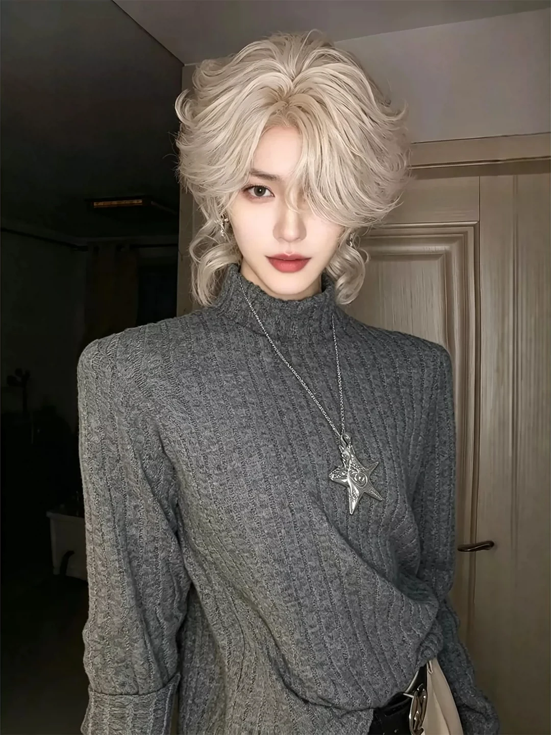 Men's Long Sleeve Crew Neck Sweatshirt Slim Fit Base Layer Shirt Fashion Urban Style Autumn Seasonal Clothing Retro Pattern