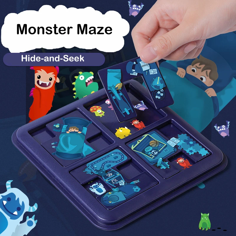 Creative Monster Maze Hide-and-Seek Toys Children's Parent-child Interactive Puzzle Toys Desktop Games Leisure Party Toys