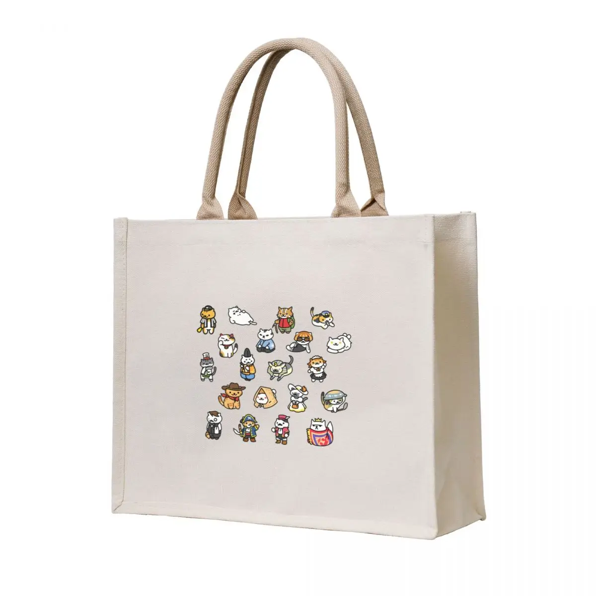

Neko Atsume Rare Cats Tote Bag Big bag women shopper bag women canvas canvas tote