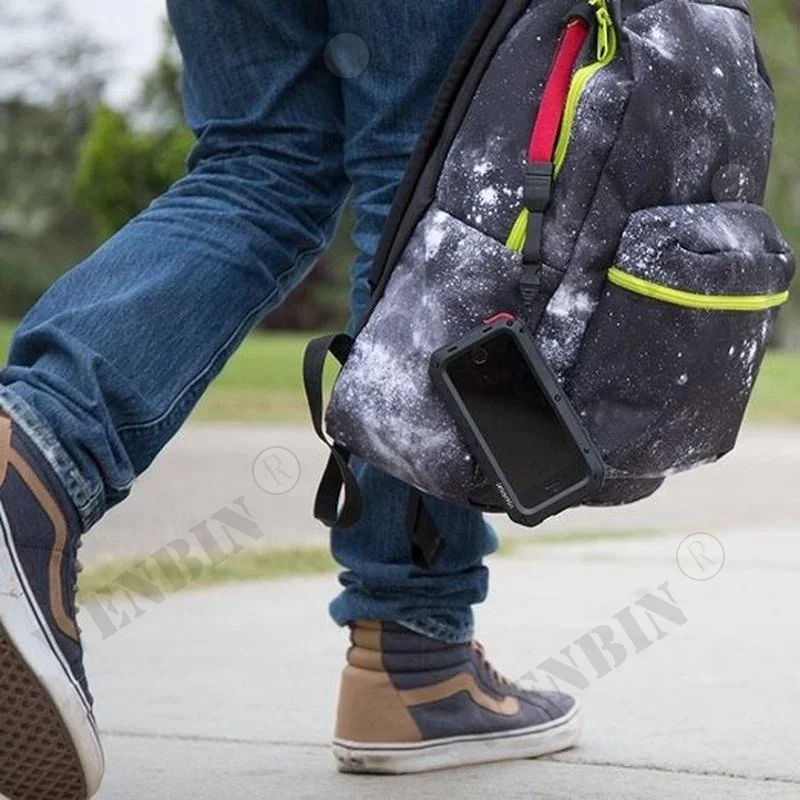 Luxury Heavy Duty Shockproof Case For iPhone 15 14 13 12 11 Pro Max XR X Max Doom Armor Metal Case Protective Shell Funda Cover