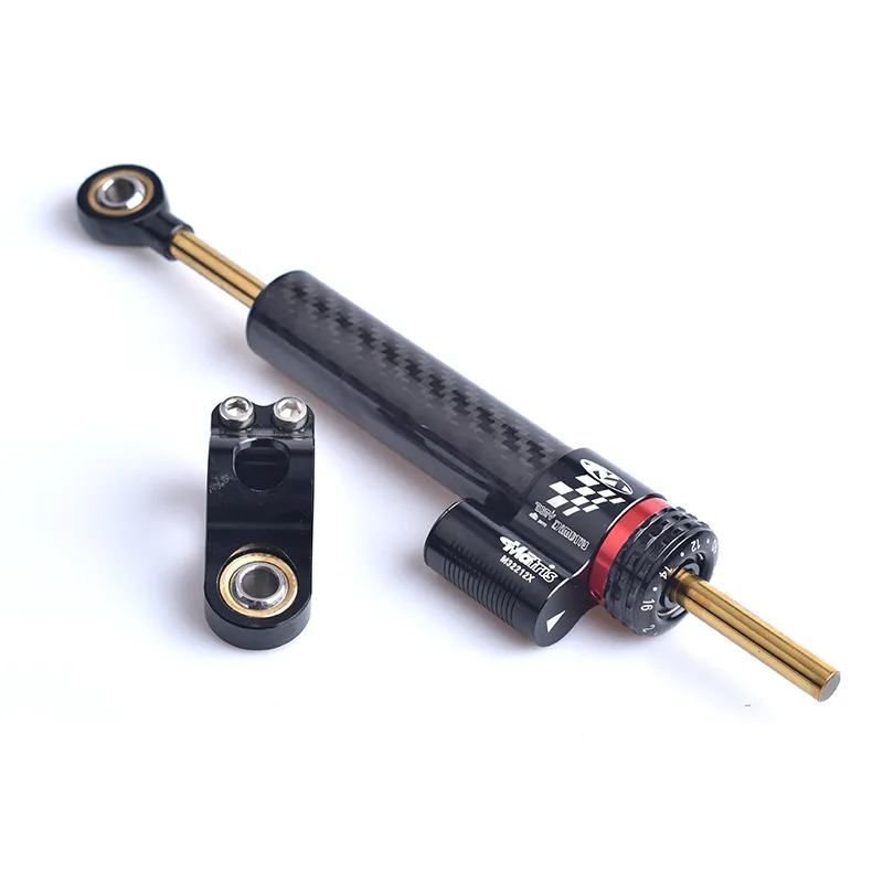 

Motorcycle modification accessories, universal reinforced carbon fiber titanium ruler directional damper