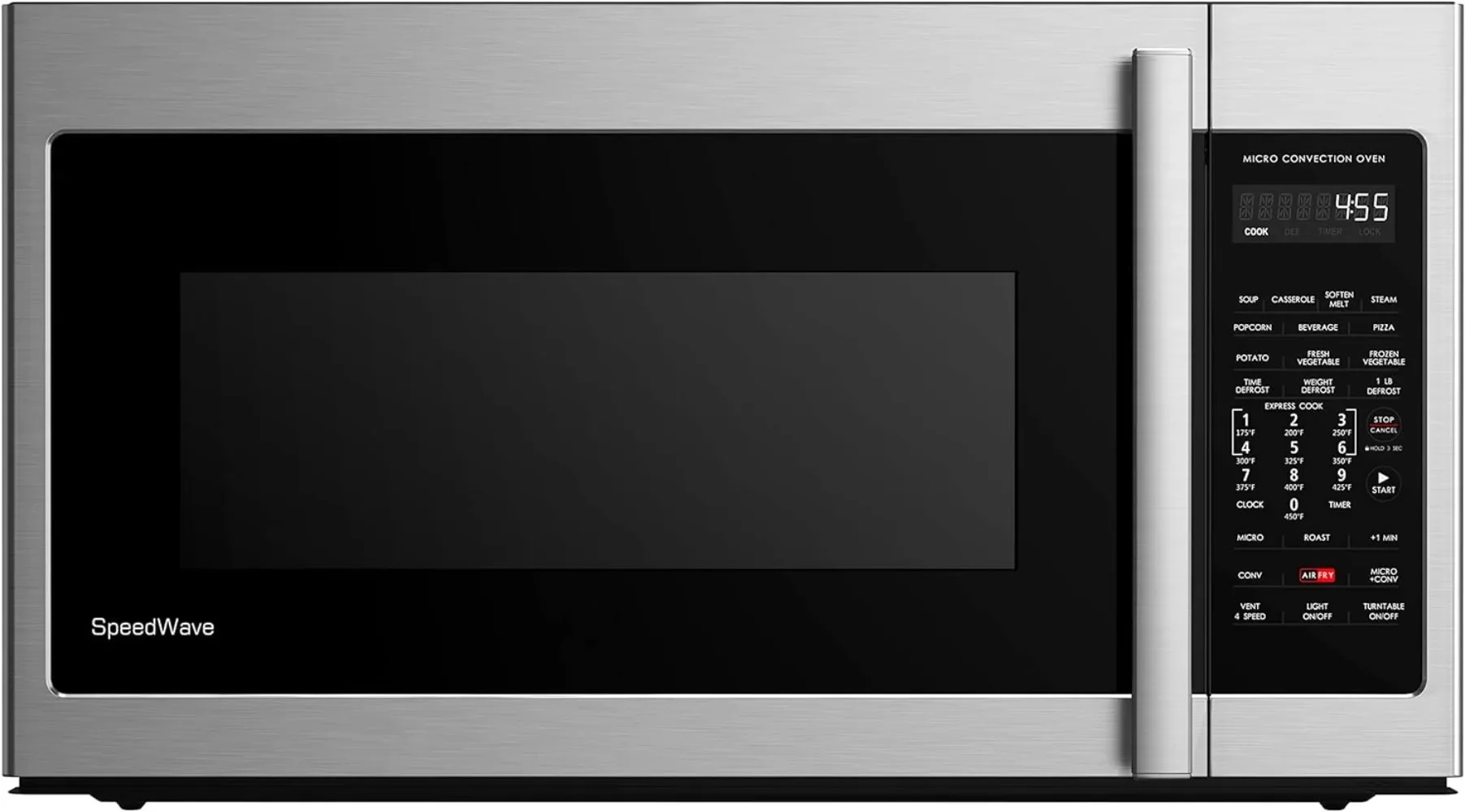 

Galanz GLOMJB17S2ASWZ-10 30" SpeedWave Over The Range Microwave Convection Sensor Technology, Air Fry Cooking, Stainless