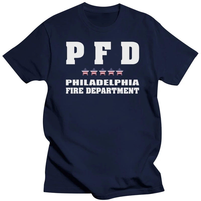 2019 Summer Fashion Hot Sale Men O-Neck T Shirt  New Philadelphia Fire Department Firefighter Uniform US Design T Shirt