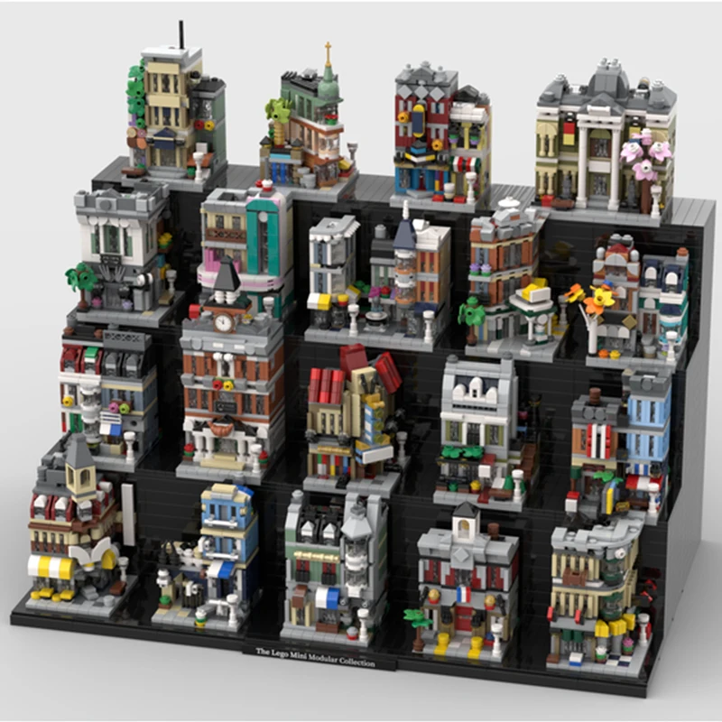 Spot Klein Deeltje MOC-162907 Straatbeeld Gebouw Mini Modulaire Assemblage Puzzel Onderwijs Speelgoed Model Ornament