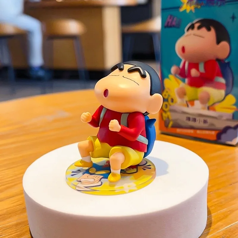 Kawaii Crayon Shin-chan Blind Box Ornament Anime Action Kamen Cute Child Toy Room Decoration Desktop Plush Toy Festival Gift
