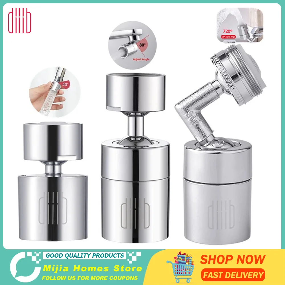 

2021 Новый аэратор для крана Diiib, насадка для водопроводного крана, барботер, водосберегающий фильтр, 720 °, 2 потока, брызгозащищенный соединитель, супер угол