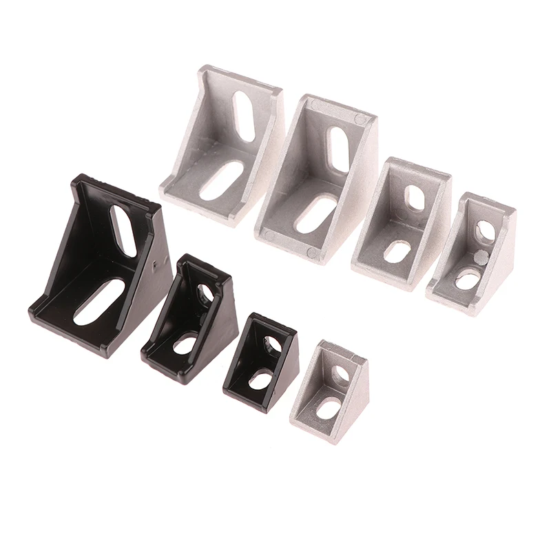 10Pcs Corner Fitting Angle Aluminum Connector Bracket Fastener 2020 2028 2430 3040 4040 For Aluminium Profile