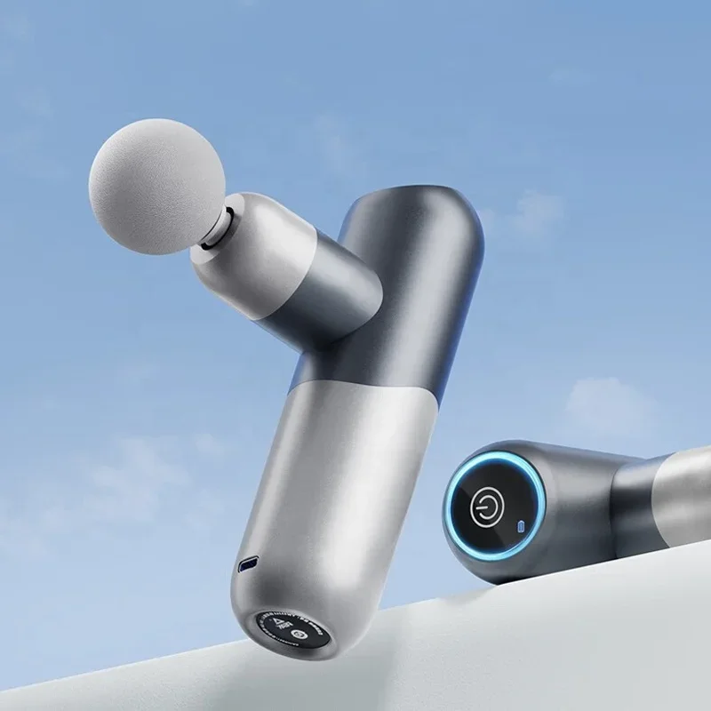 عالية الجودة شاشة تعمل باللمس سبائك الألومنيوم قذيفة معدنية العضلات تدليك صغير قرع مدلك الشحن السريع