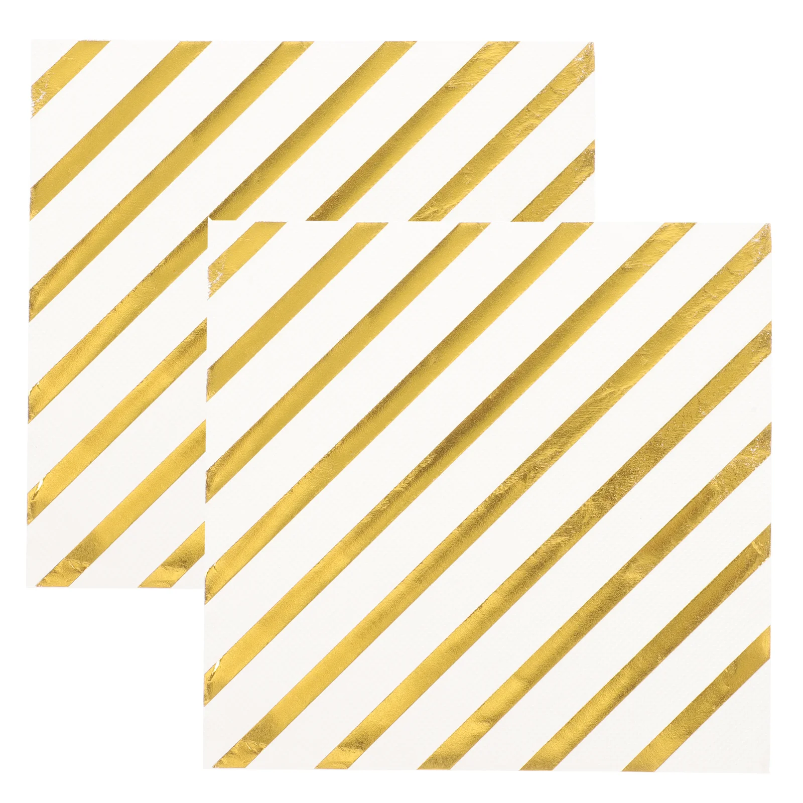 40 Sheets Gold Foil Paper Napkin Tissue Durable for Wedding Banquet Party Dinner Cocktail Snack Supplies Paper Napkin