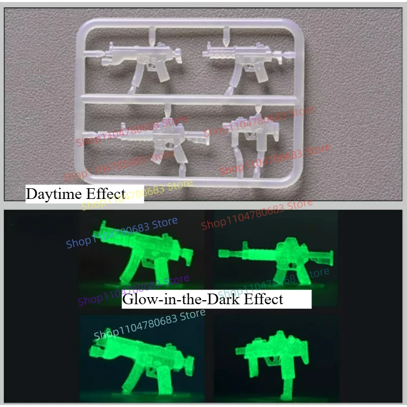Klocki MOC Mini Figurka Akcesoria Świecące w Ciemności Model do Składania Ekspozycja Akcesoria Anime Kreskówki Zabawka Prezent
