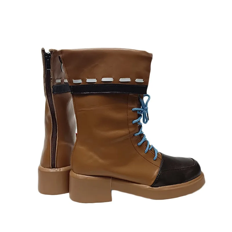 소녀 FNC 코스프레 신발, 할로윈 카니발 부츠, 코스프레 소품, PU 가죽 신발, 맞춤 제작