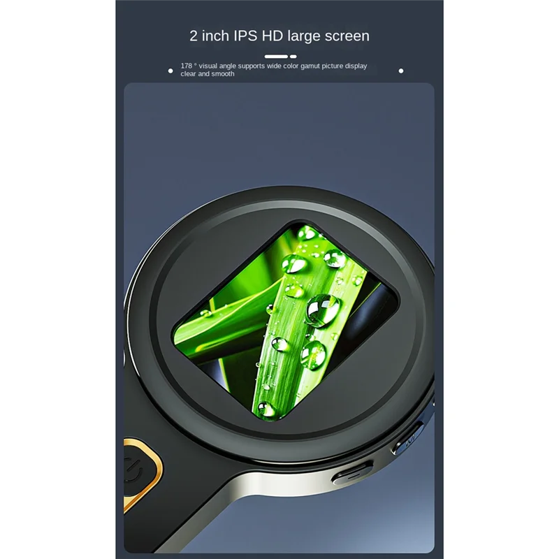 SB-High-Definition Digital Microscope Type-C Handheld Jewelry Magnifier Glass For Identification Maintenance Black