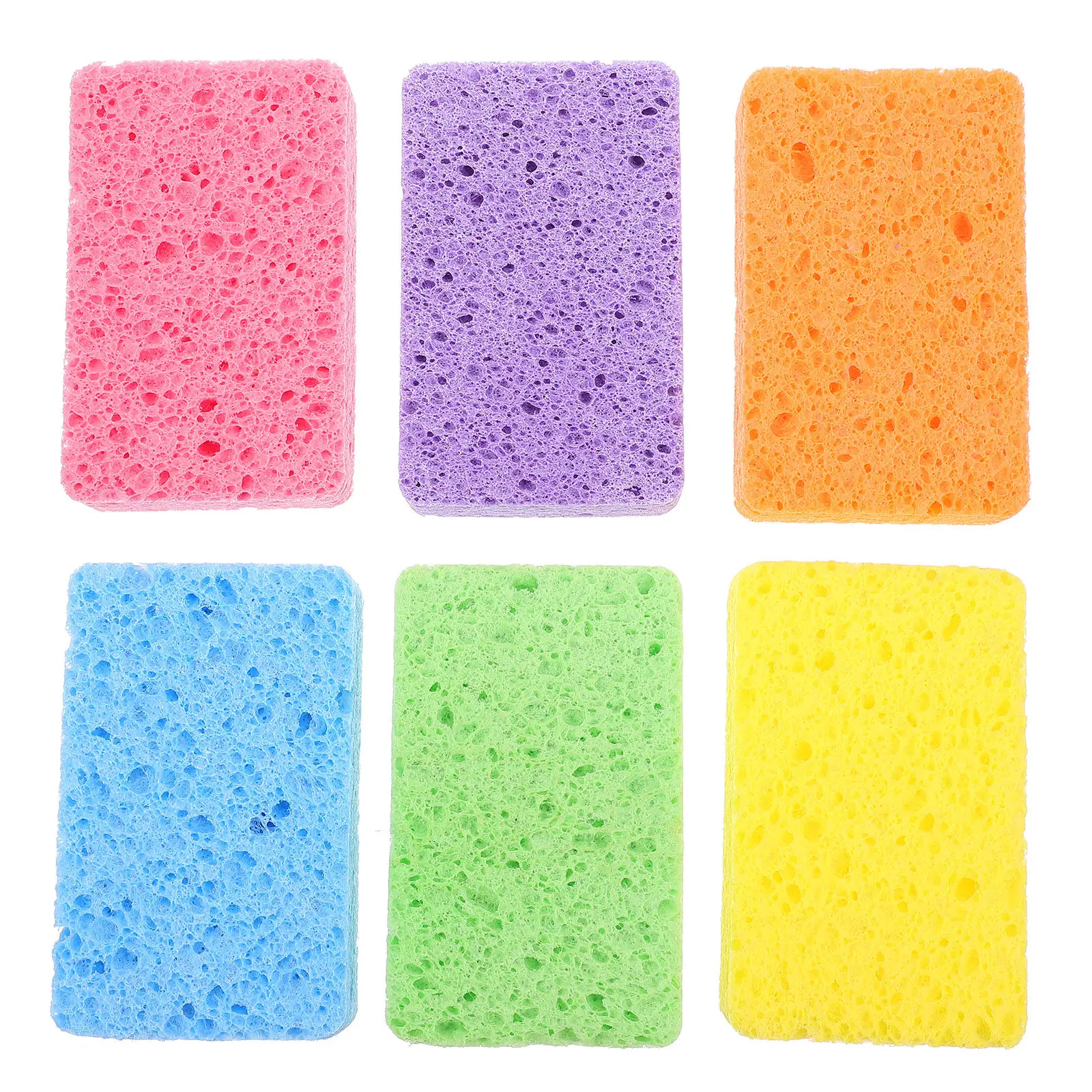 12Pcs Wood Pulp Sponge Dish Cloths High Density Cleaning Cloths for Kitchen Utensils Glass Furniture Dishwashing Home Cleaning