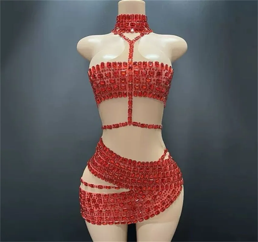 Cristaux de luxe femmes Robe de bal pierre Sexy pure formelle mariage soirée jupe gaine mince courte Mini Robe de soirée Robe