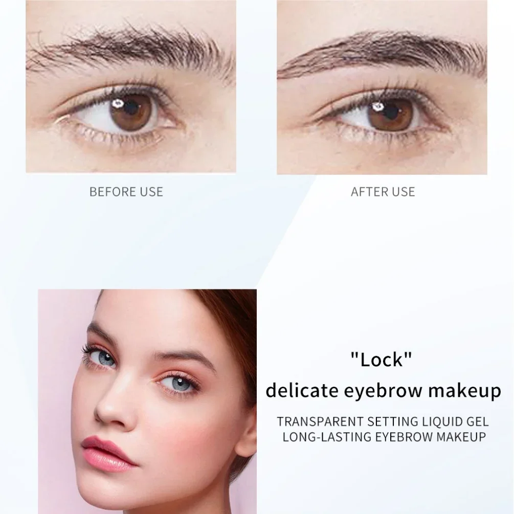 NICEFACE เจลจัดแต่งทรงผมคิ้วกันน้ําโปร่งใส Long-Lasting Brow Wax Cream สําหรับการแกะสลักคิ้วและแต่งหน้า