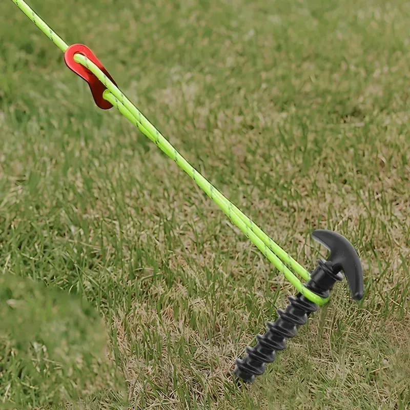 5-10PC Tent Pegs Ground Nails Hiking Tent Stakes Pin Windproof Tent Accessories Screw Anchor Stakes Ground Nail Outdoor Camping