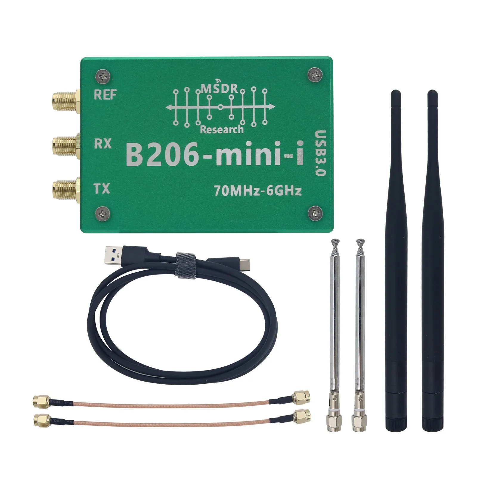 HamGeek B206 Mini-i 70MHz-6GHz SDR Development Board AD9364 USB3.0 1TX 1RX Compatible with Opensource UHD