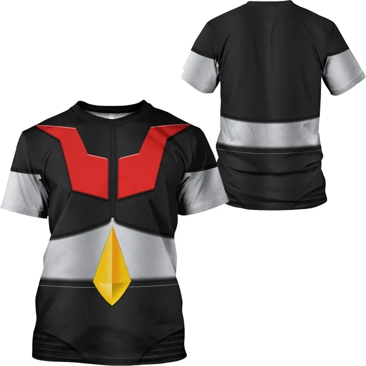 2026 شعبية أنيمي مازنجر Z تأثيري تي شيرت عادية ثلاثية الأبعاد طباعة الاطفال الكرتون التي شيرت الصيف الرجال/النساء Harajuku قصيرة الأكمام Y2k #1