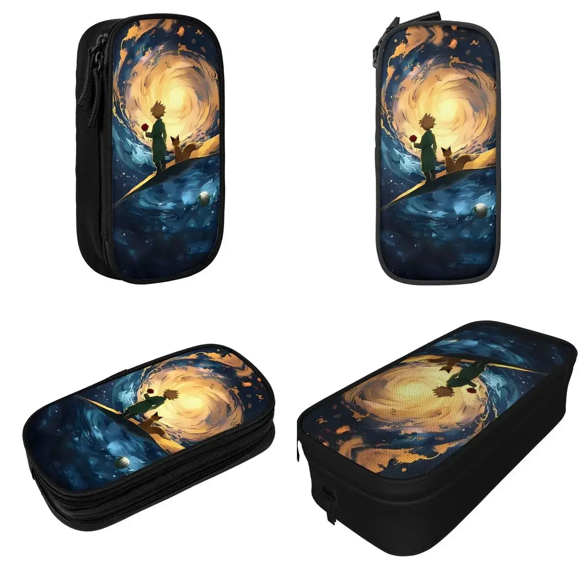 The Little Prince And Small Fox Pencil Cases Pen Box Bags Girls Boys Large Storage School Supplies Cosmetic Pencilcases