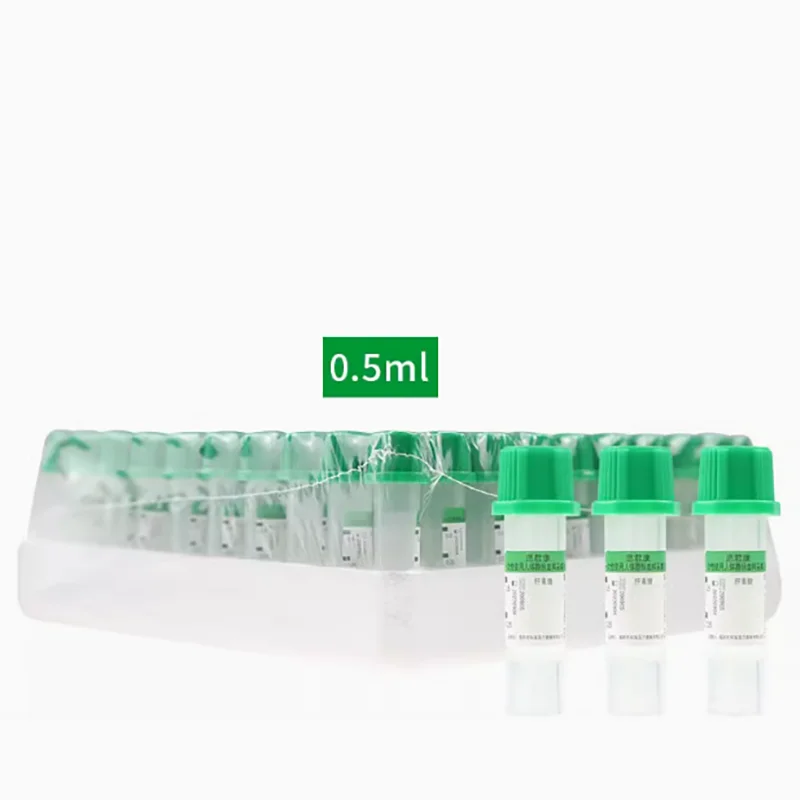 

100/KP 0.5ml lithium heparin anticoagulant tube disposable blood collection tube blood sample collection tube