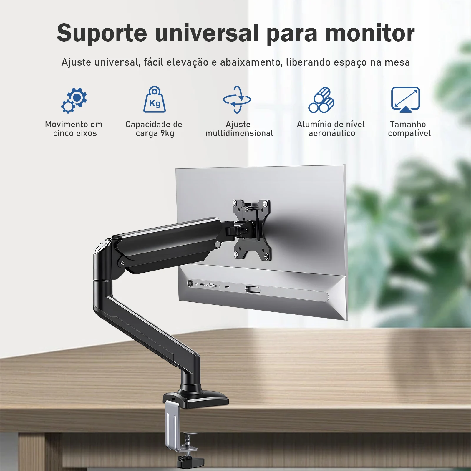 Suporte Monitor， Braço Articulado Monitor， Suporte Articulado Monitor， Braço Articulado para Monitor， 17-34 Polegadas