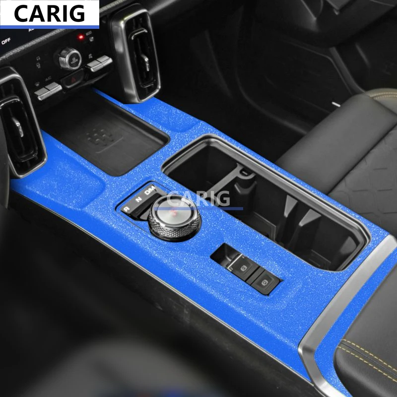 For HAVAL DARGO 21-22 Gear Panel Sticker Modified Carbon Fiber Interior Car Protective Film Accessories Modification