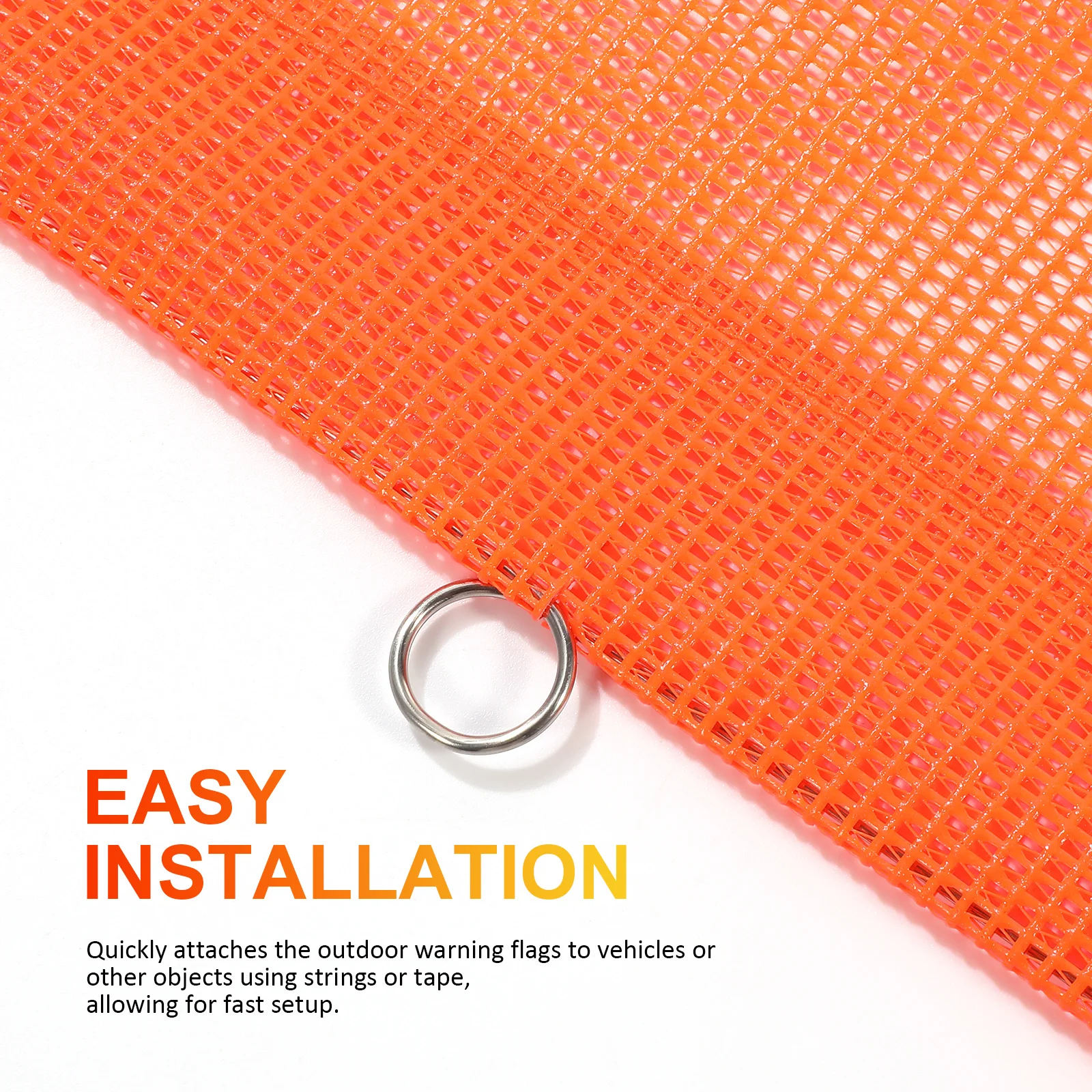 4Pcs Reflective Traffic Safety Flags High Visibility Warning Flags for Trucks Trailers Vehicles Easy Install Emergency Signal