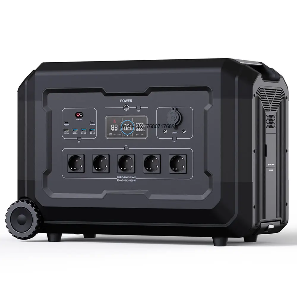 

Универсальный солнечный портативный солнечный генератор мощностью 5000 Вт, 5 кВт, резервное питание, аварийная портативная перезаряжаемая электростанция