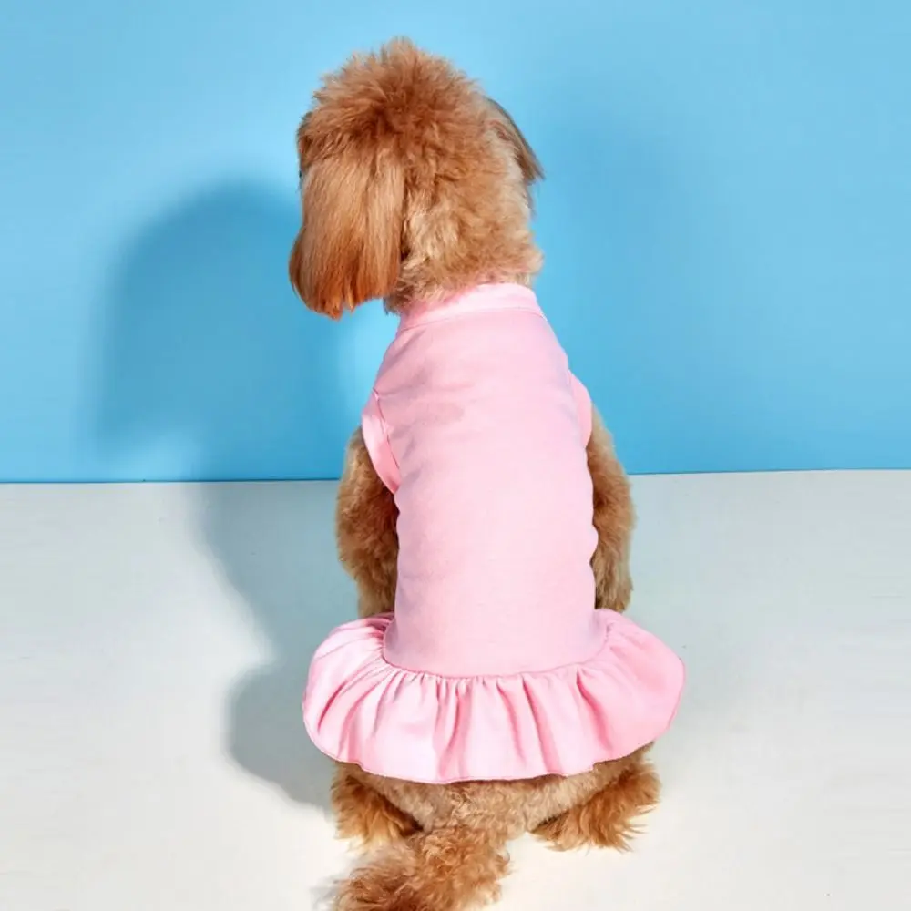 

Sleeveless Pet Summer Clothes Breathable Thin Design Pet Princess Dresses Fashionable Soft Cat Skirt For Puppy Small Animal