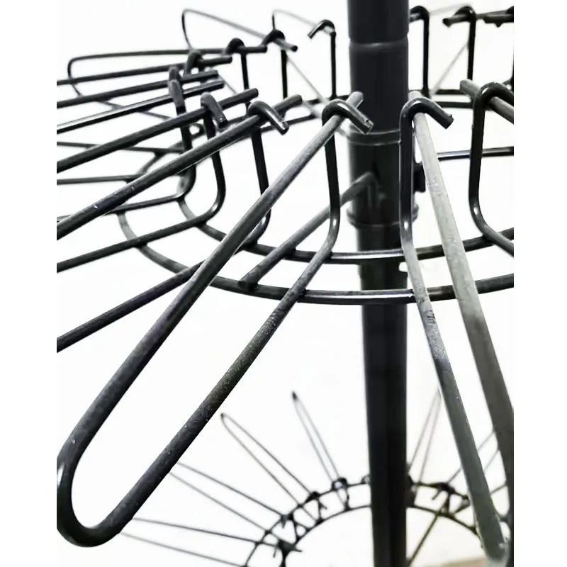 wrought iron five-foot full lock, anti-theft retail display stand, rotating stall, mobile floor, rotating frame with wheels