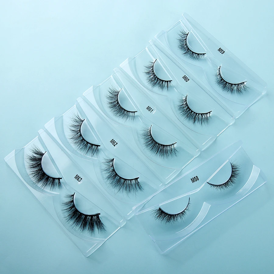 10-14mm Makeup 3D Mink Eyelashes Cruelty free Handmade Wholesale Lashes Full Strip Lashes Soft False Eyelashes Beauty Tools